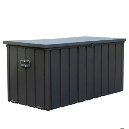 DSVIMOY 100GAL Outdoor Storage Deck Box with 4 Wheels, Large Patio Storage Bin for Outside Cushions image {2}