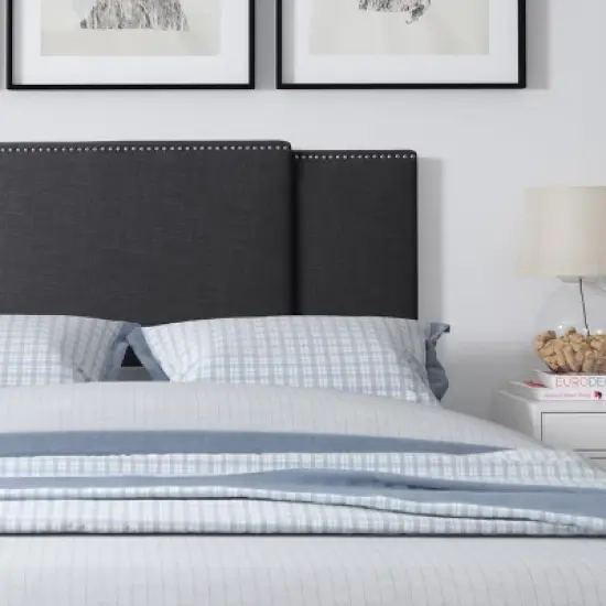 Fairfield 3 - In - 1 Expandable Fabric Padded Headboard - CorLiving image {3}