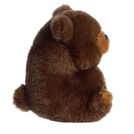 Aurora Mini Brambles Brown Bear Rolly Pet Round Stuffed Animal Brown 5.5" image {2}