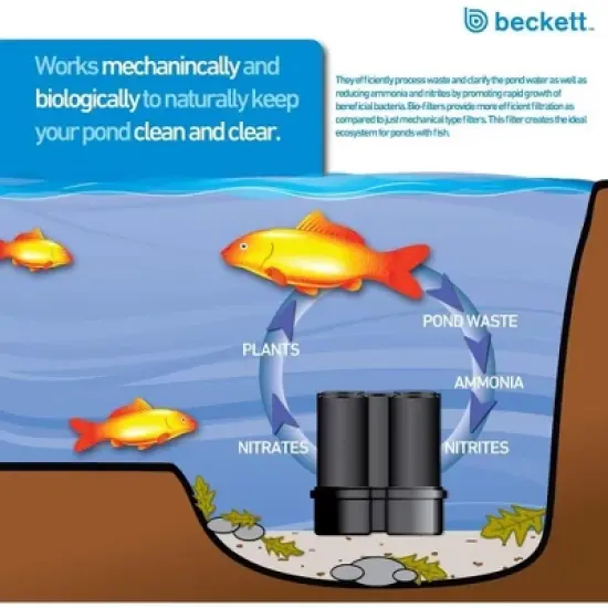 Beckett 5XBIO Bio Filter for Ponds Filtration System Without Pump image {6}