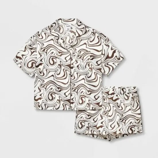 Girls' 2pc Satin Coat Pajama Set - art class&trade; image {5}