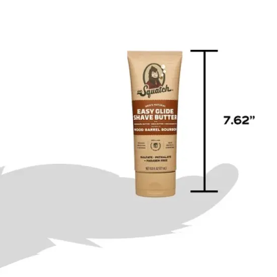 DR. SQUATCH Men's Natural Shave Butter - Wood Barrel Bourbon - 6 fl oz image {5}