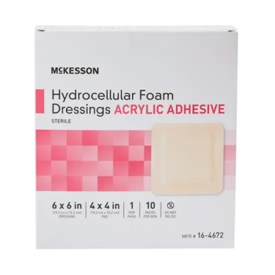 McKesson Foam Dressing With Border Sterile image {3}