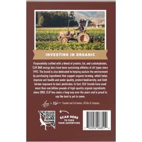 CLIF Bar Chocolate Brownie Granola Protein Bar Made with Organic Oats - 10g Protein - 36oz/15pk image {7}