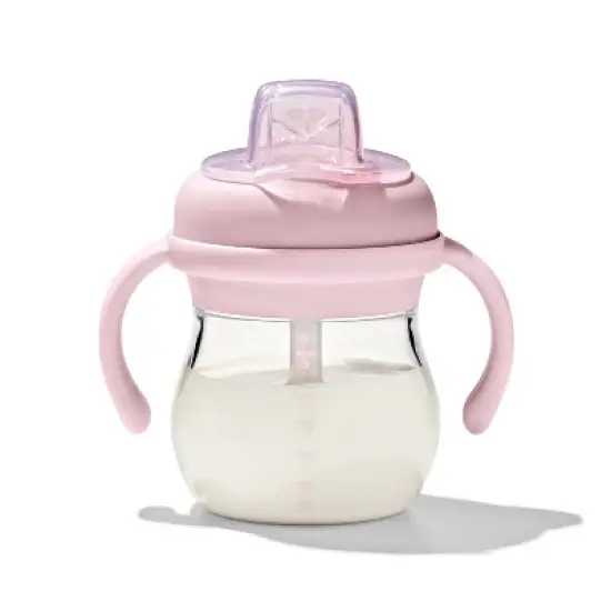 OXO 6oz Tot Transitions Soft Spout Sippy Cup with Removable Handles - Blossom image {2}