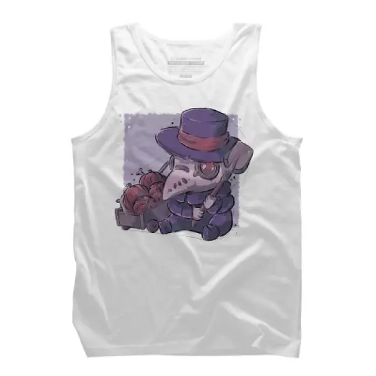 Men's Design By Humans Halloween Plague By xMorfinaDesign Tank Top image {7}