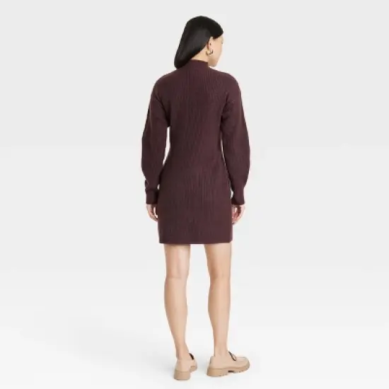 Women's Long Sleeve Sweater Dress - A New Day&trade; image {1}