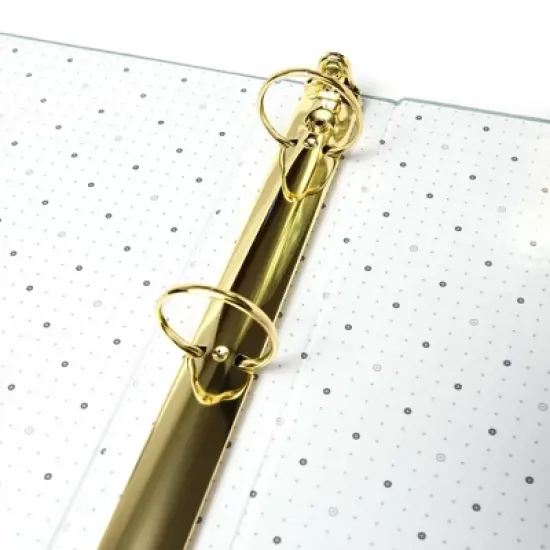 1.5" Signature Round Ring Binder Bookcloth Dew - russell+hazel image {4}