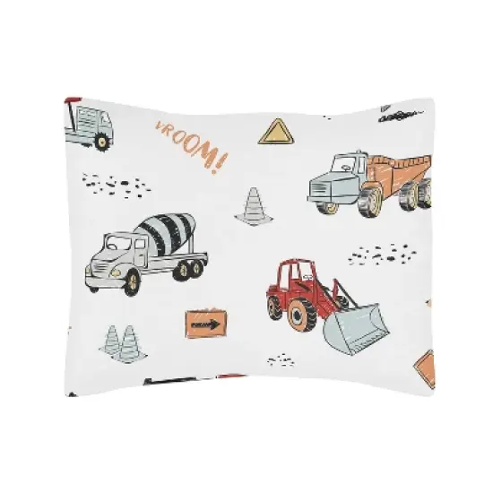 Toddler Construction Truck Bedding Set - Sweet Jojo Designs image {2}