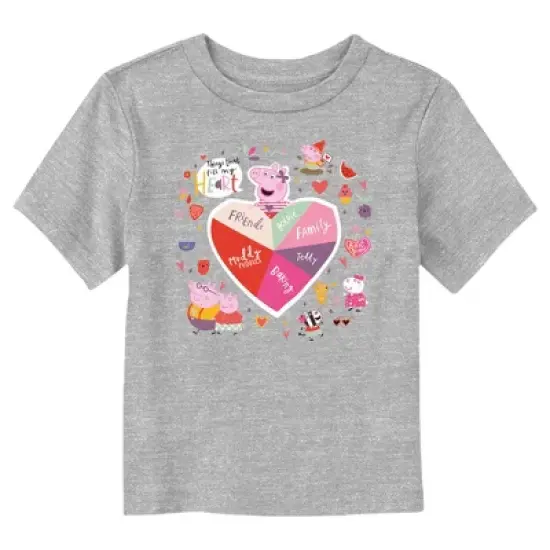 Toddler's Peppa Pig Things That Fill My Heart T-Shirt image {2}