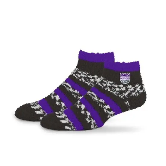 NBA Sacramento Kings Multi Stripe Fuzzy Socks image {1}