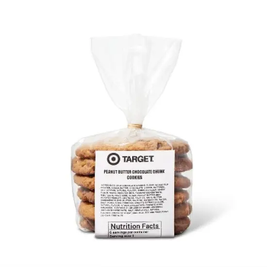 Peanut Butter Chocolate Chunk Cookies - 6ct - Favorite Day&trade; image {2}