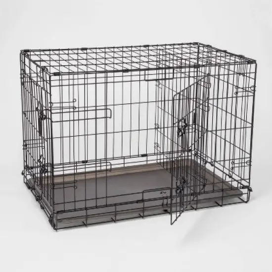 Wire Collapsible Dog Crate - Black - Boots & Barkley&trade; image {1}