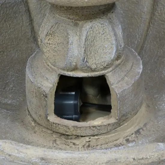 Sunnydaze 35"H Electric Fiberglass 3-Tier Birds' Delight Outdoor Bird Bath Water Fountain image {4}