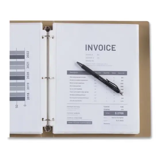 Universal Heavy Gauge Top-Load Poly Sheet Protectors - Letter - Case of 100 image {4}