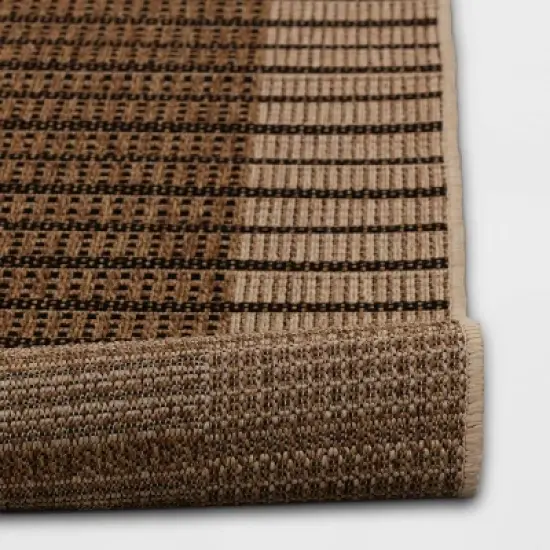 Hickory Square Outdoor Rug Tan - Smith & Hawken&trade; image {3}
