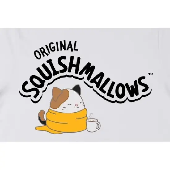 Squishmallows Cozy Cam With Cocoa Crew Neck Short Sleeve Women's White T-shirt image {1}