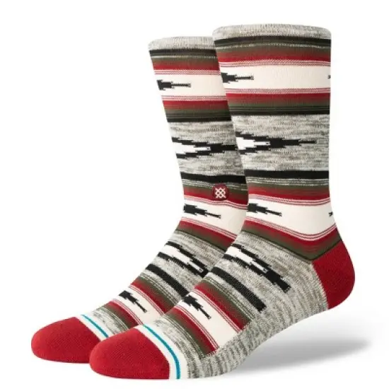 STANCE x WADE Men's Striped Blanket Crew Socks 2pk - Red/Blue L image {2}