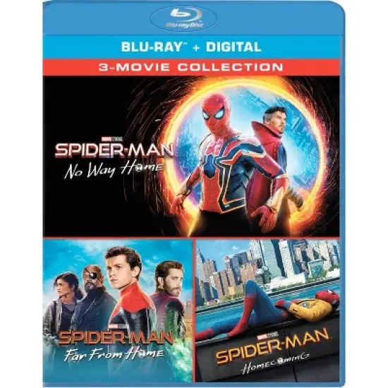 Spider-Man: Far from Home/ Homecoming/ No Way Home (Blu-ray + Digital) image {1}