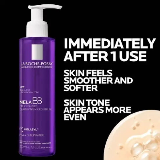 La Roche Posay Mela B3 Gel Cleanser - 6.76 fl oz image {4}