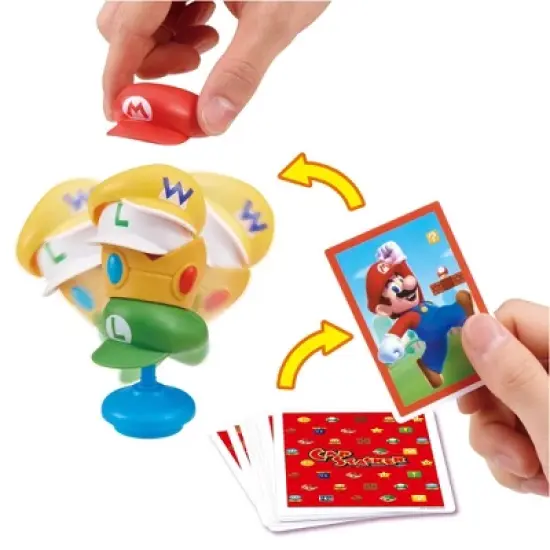 Epoch Everlasting Play Super Mario Cap Tower Balancing Game: Fine Motor Skill Board Game for Kids, 1-4 Players image {2}