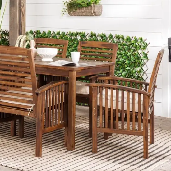 Ravenscroft 7pc Acacia Wood Patio Dining Set - Saracina Home image {6}