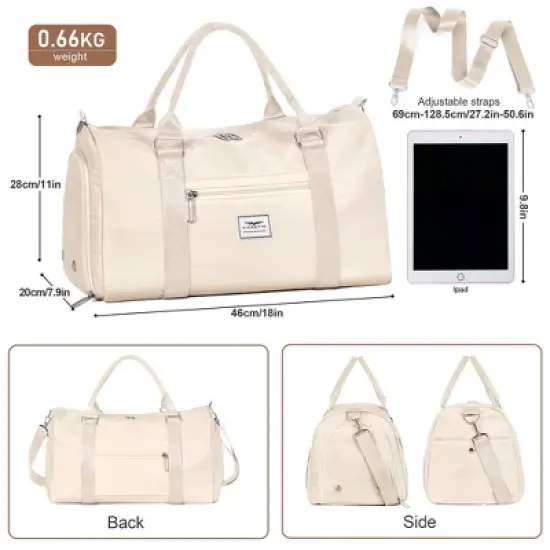 Gym Tote Duffle Bag with Wet Pocket & Shoe Compartment image {4}