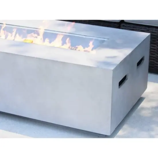 Concrete Propane Outdoor Fire Pit Table image {4}