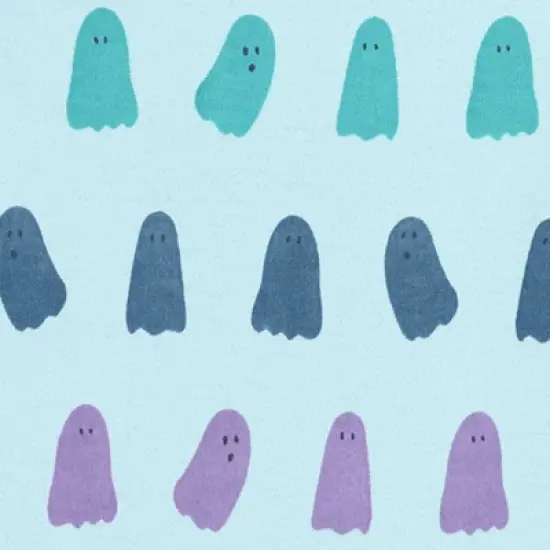 Primary Baby Organic Zip Footie in Rainbow Ghosts image {2}