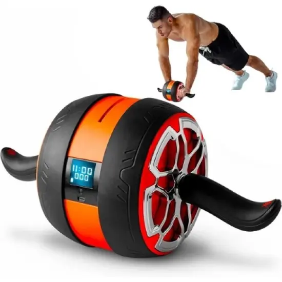 Squatz Digital Ab Roller Wheel - Black, Orange image {5}