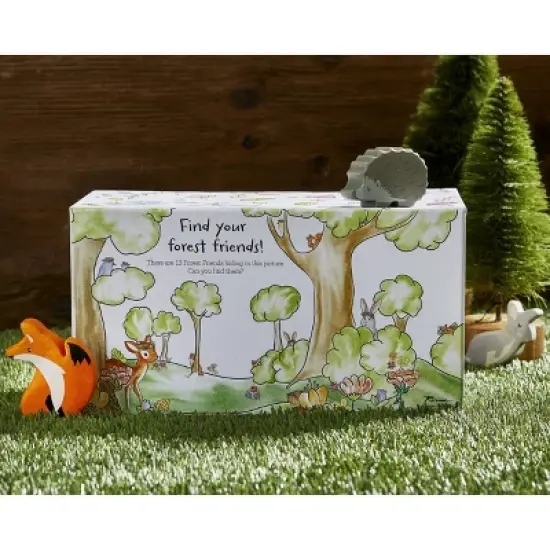 'Snack with Forest Friends' Dinnerware Set - Rosanna: Porcelain, Forest Animals, Microwave & Dishwasher Safe, Service for 2 image {2}