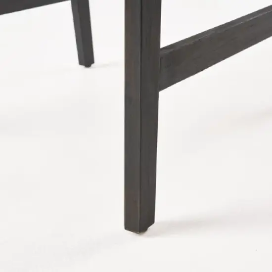 MOEPISY Set of 2 Outdoor Weather Resistant Acacia Wood Adirondack Dining Chairs Dark Gray image {11}