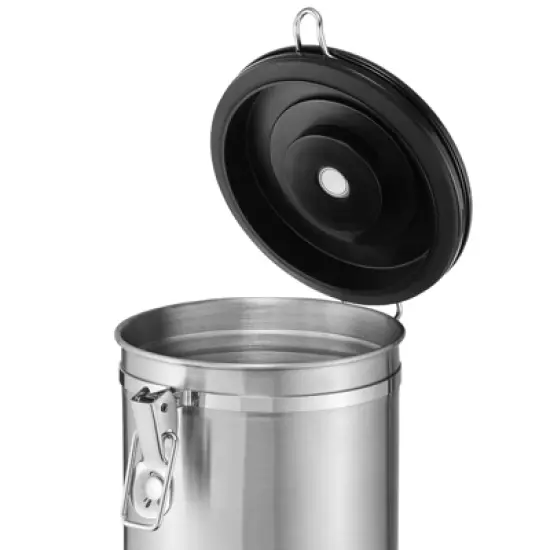 Bretani 24 oz Coffee Canister & Scoop Set - Stainless Steel Airtight Kitchen Storage Container for Coffee Beans and Grounds image {2}