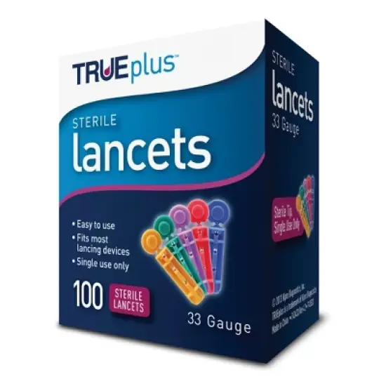 TRUEplus Incision Device Lancet for Lancing Device 33 Gauge Needle 1 Box(s), 100 /Box image {2}