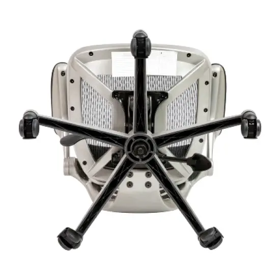 Flash Furniture Mid-Back Transparent Mesh Executive Swivel Office Chair with Flip-Up Arms image {10}