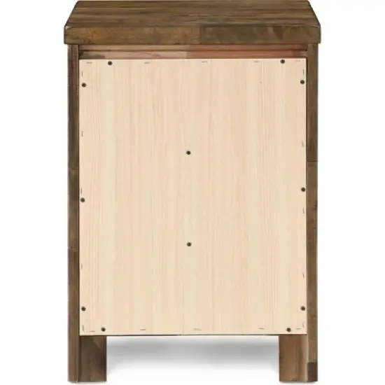 Stratford 3 Drawer Nightstand Rustic Brown - Finch image {7}
