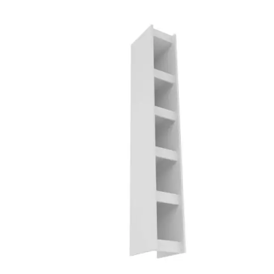 71.65" Parana 5 Shelf Bookcase White - Manhattan Comfort image {5}
