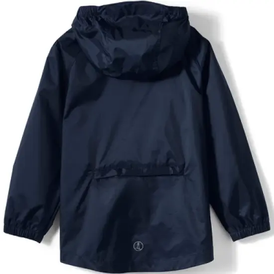 Lands' End School Uniform Big Kids Packable Rain Jacket image {1}
