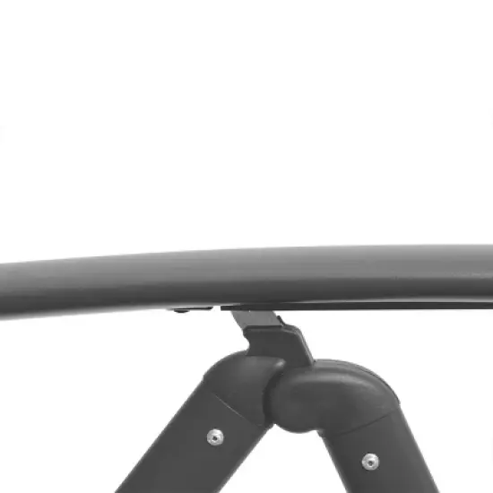 2pk Outdoor Aluminum Folding Recliner Adjustable Chaise Lounges Gray - Crestline Products: Patio Pool Furniture, No Assembly Required image {8}