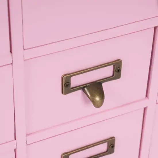 YIYIBYUS Desk Drawer Organizer, Storage Box with 12 Drawers, Storage Drawers, Pink image {4}