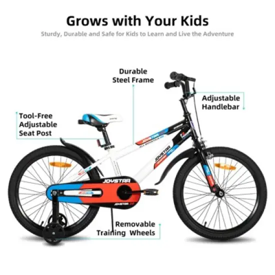 JOYSTAR Sports Kids Bike for Boys and Girls, 12 14 16 20 Inch Kids Bicycles with Training Wheels image {5}