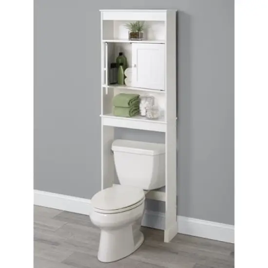 Two Door Cabinet Space Saver White - Zenna Home image {2}