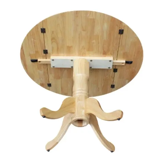 42" Mason Round Dual Drop Leaf Dining Table - International Concepts image {7}