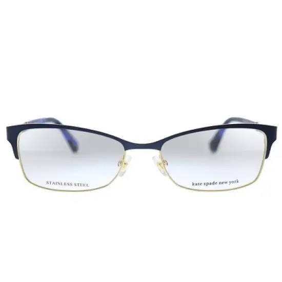 Kate Spade KS Laurianne U1F Womens Rectangle Eyeglasses Matte Blue Havana 52mm image {1}