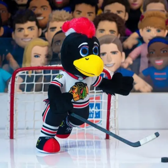 Bleacher Creatures Chicago Blackhawks Tommyhawk 10" Mascot Plush Figure (White Uniform) image {5}