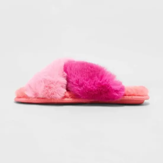 Women's Paris Crossband Faux Fur Slippers - Stars Above&trade; image {1}