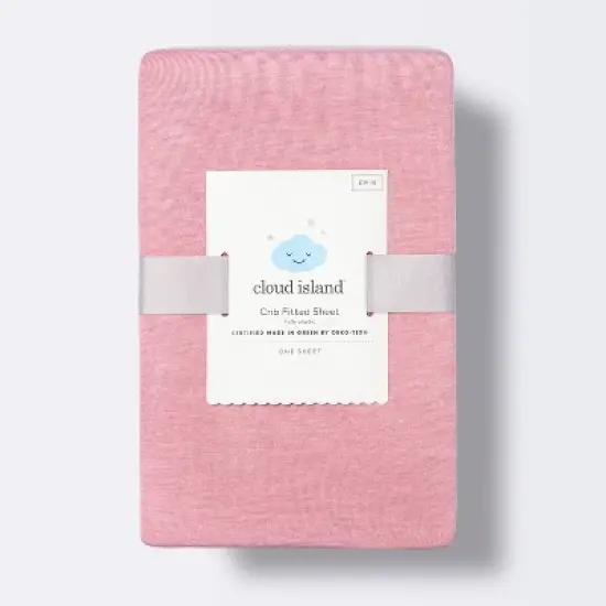 Polyester Rayon Fitted Crib Sheet - Solid Mauve - Cloud Island&trade; image {3}
