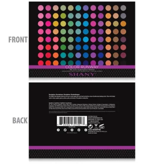 SHANY 96 Colors Pro Runway eyeshadow Palette Matte image {2}