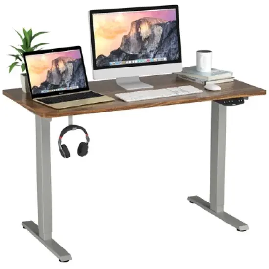 Costway Electric Standing Desk  Adjustable Height Computer Desk Dual Motor w/ Controller image {10}