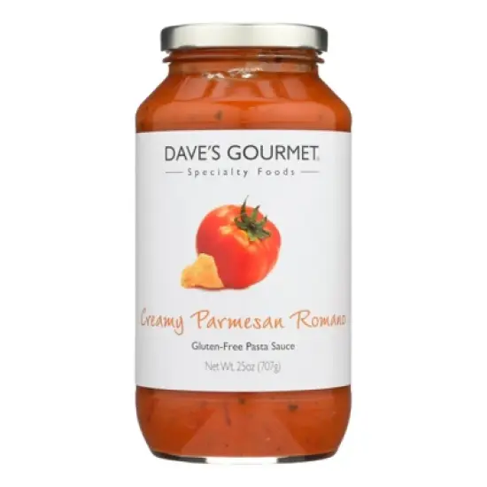 Dave's Gourmet Creamy Parmesan Romano Sauce - Case of 6/25 oz image {1}